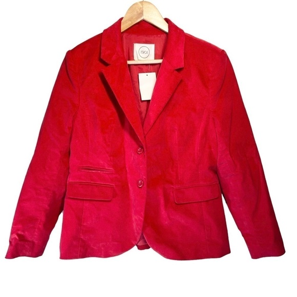1901 Red Velvet Blazer - Picture 1 of 7